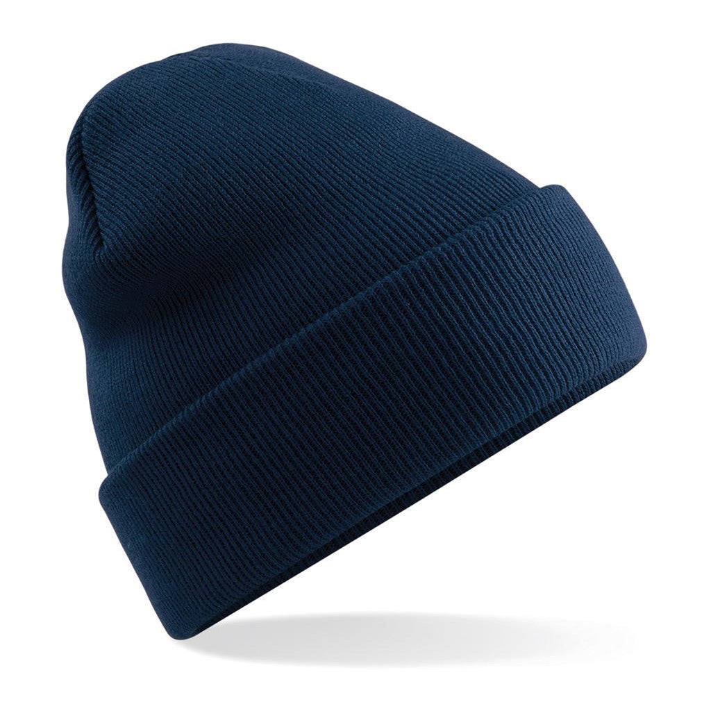Bitcoin-Beanie bestickt mit dem Bitcoin-Symbol B