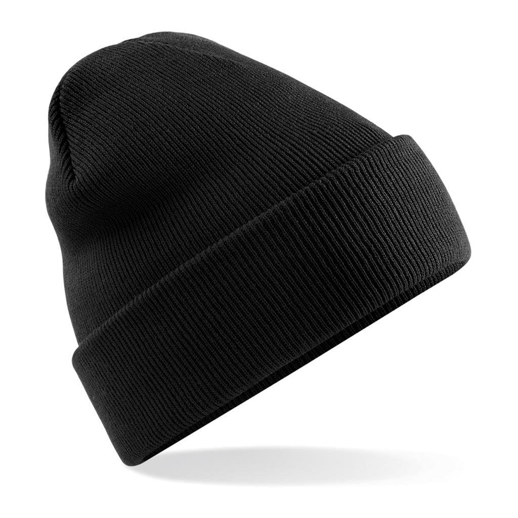 Bitcoin-Beanie bestickt mit dem Bitcoin-Symbol B