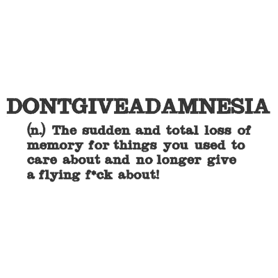 "DONTGIVEADAMNESIA" bestickter Unisex Hoodie Bio-Baumwolle 300g/m²
