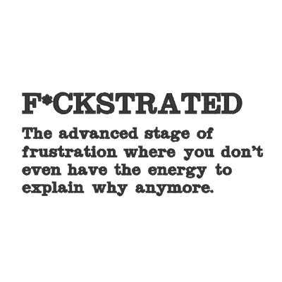 "FUCKSTRATED" bestickter Unisex Hoodie Bio-Baumwolle 300g/m²