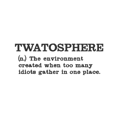 "TWATOSPHERE" bestickte Frauen T-Shirt Bio-Baumwolle 175/m²