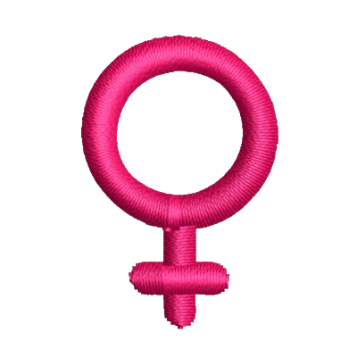 Stickmotiv Female/Frau mit Wunschtext individuell personalisierte Bestickung