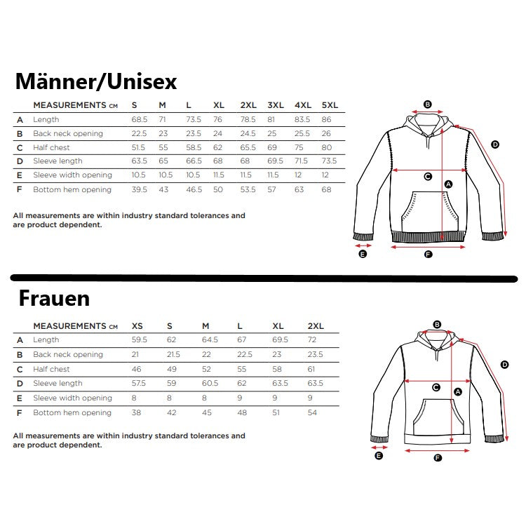 Hoodie mit 3D TIROL und Wunschtext bestickt