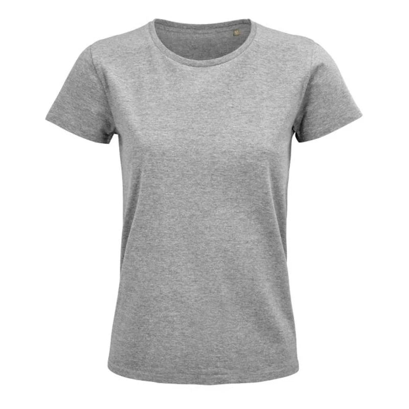 besticktes Bio Baumwoll Frauen T-Shirt
