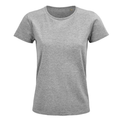 besticktes Bio Baumwoll Frauen T-Shirt