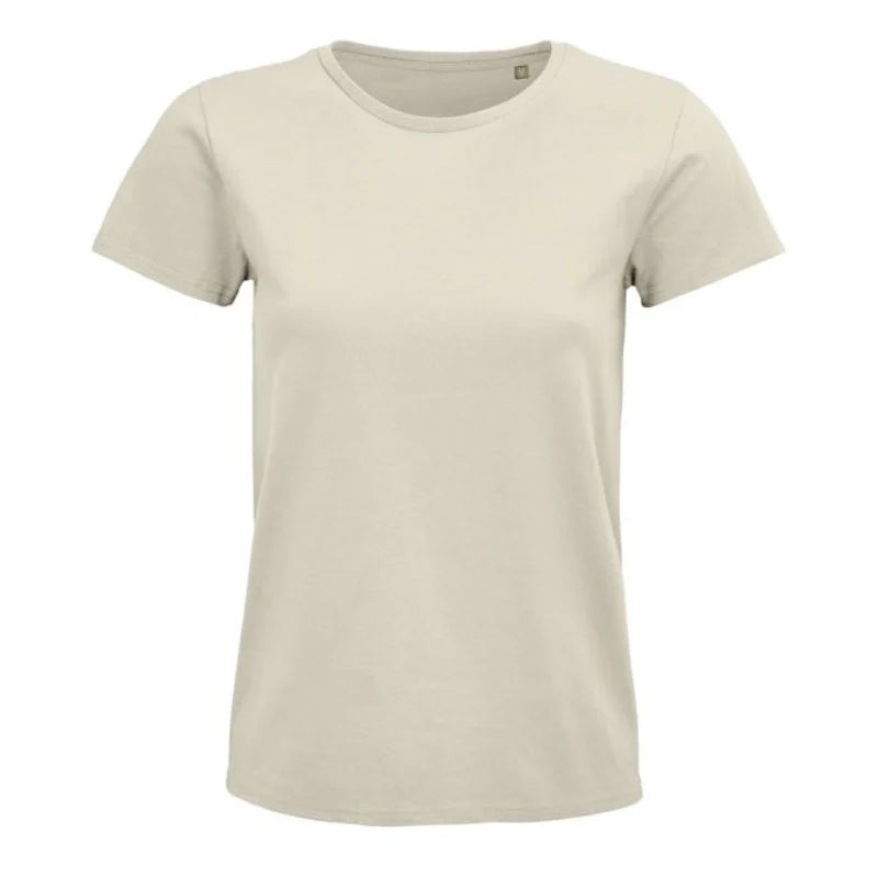 besticktes Bio Baumwoll Frauen T-Shirt