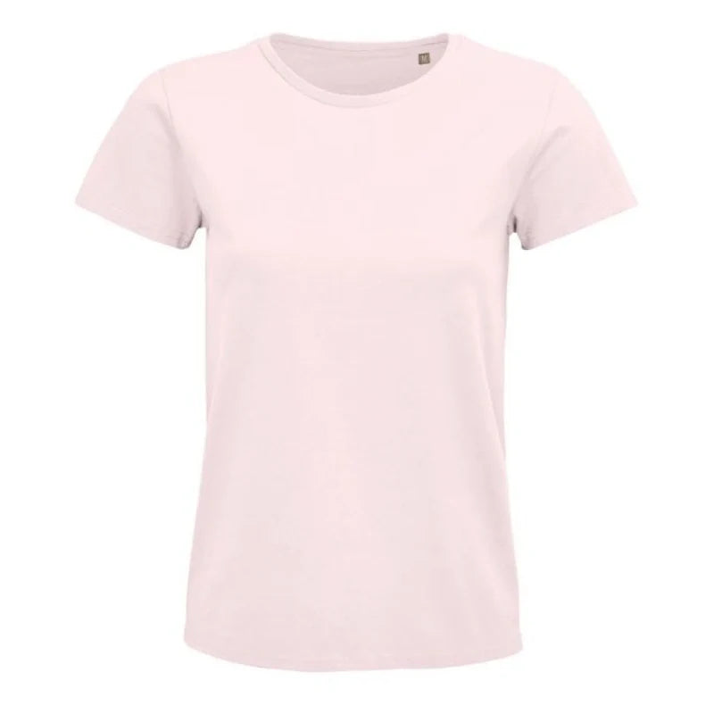 besticktes Bio Baumwoll Frauen T-Shirt
