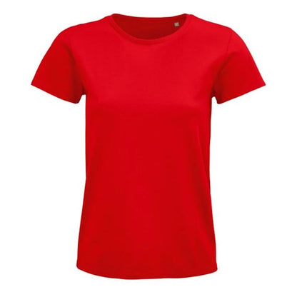besticktes Bio Baumwoll Frauen T-Shirt