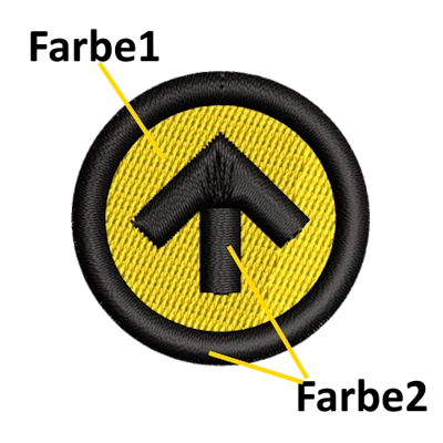 Stickmotiv Owned-Male mit Wunschtext individuell personalisierte Bestickung