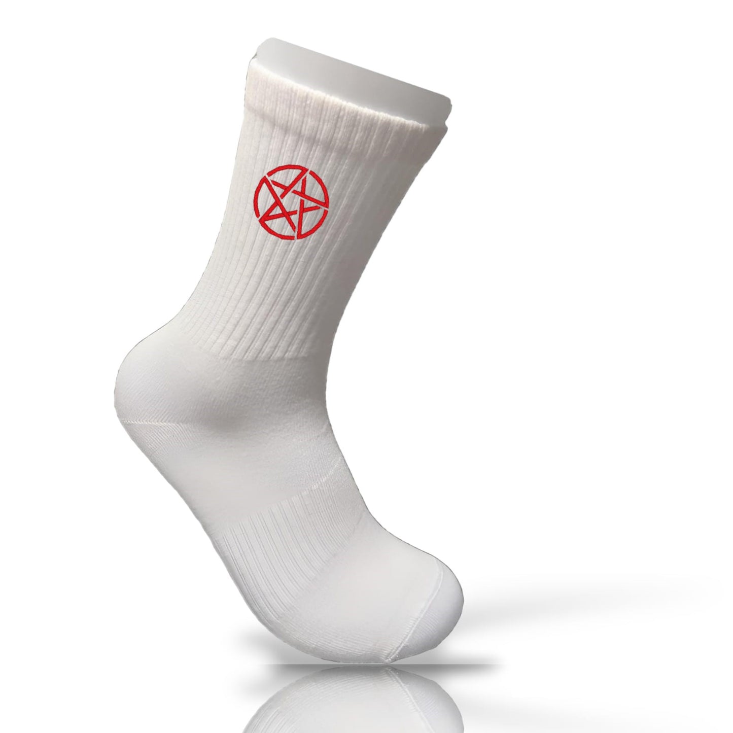 Stickmotiv Pentagramm mit Wunschtext individuell personalisierte Bestickung