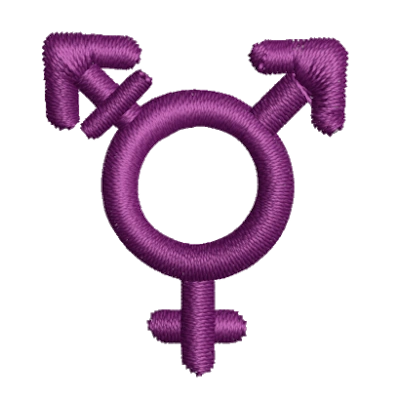 Stickmotiv Trans/Sissy mit Wunschtext individuell personalisierte Bestickung